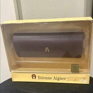 Etienne Aigner Deep Purple Hard Eyeglass Case